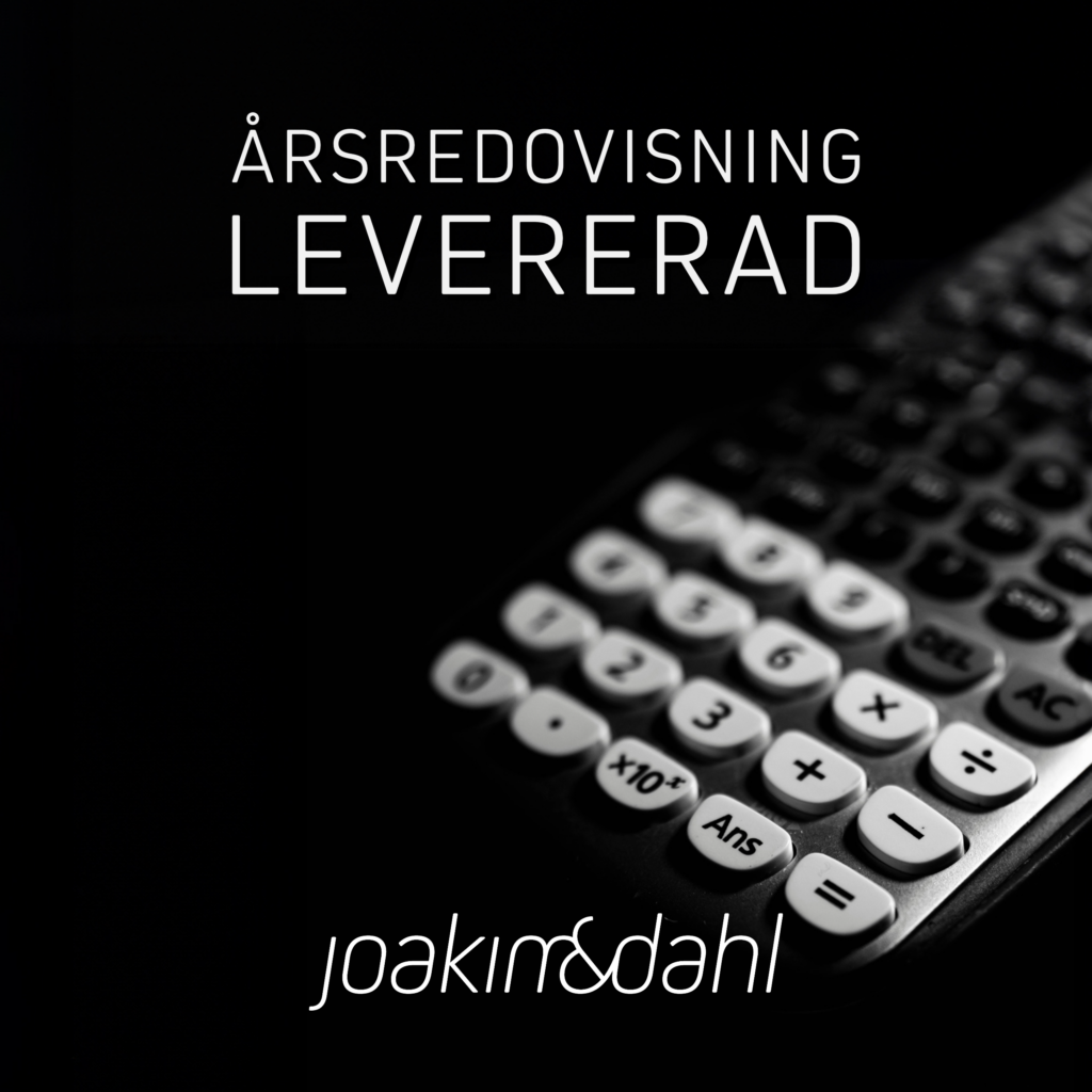 arsredovisning levererad 1