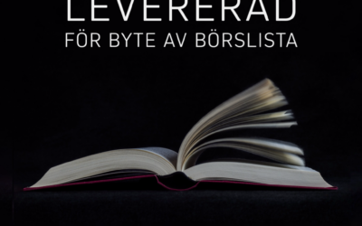 Bolagsbeskrivning levererad för byte av börslista