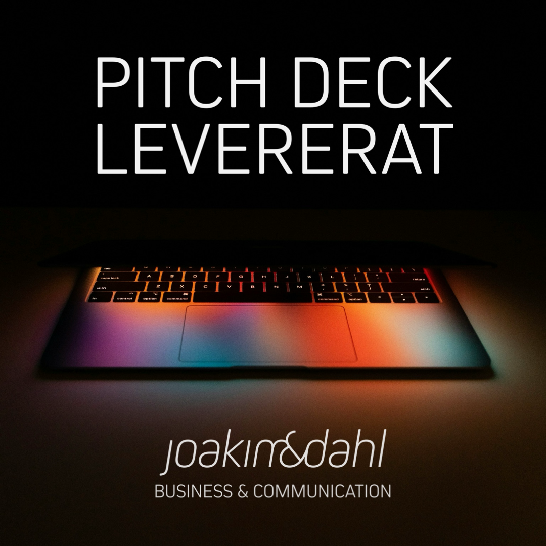 pitch deck levererad