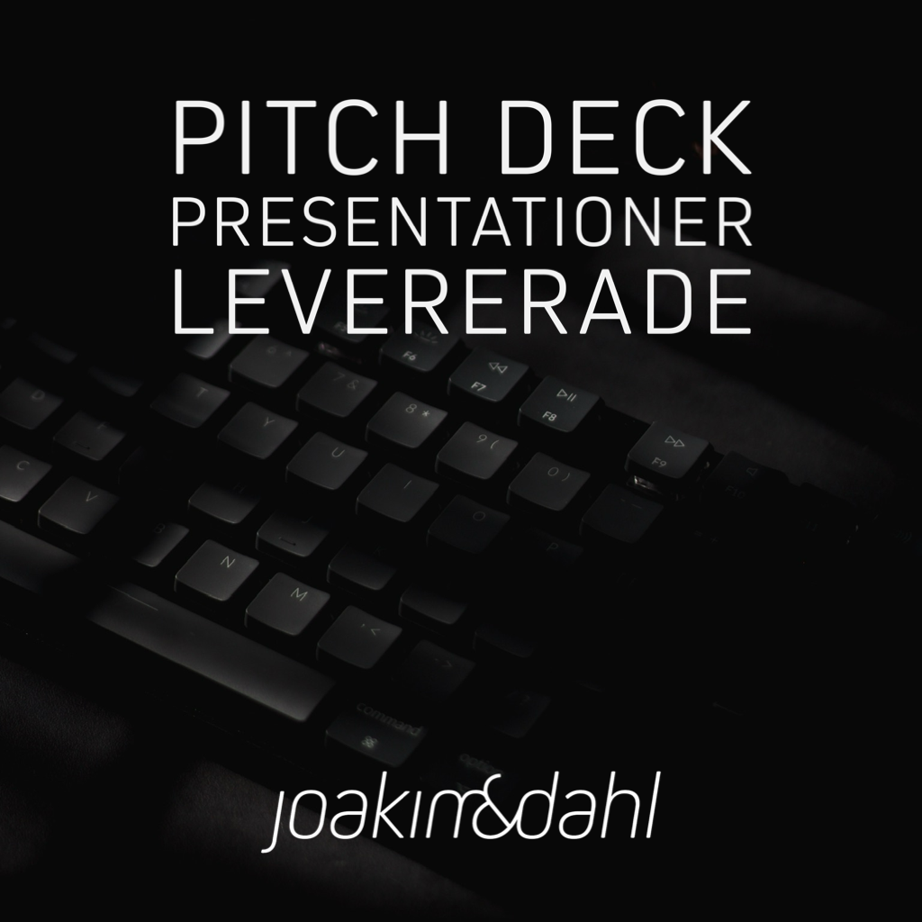 pitch deck presentationer levererade