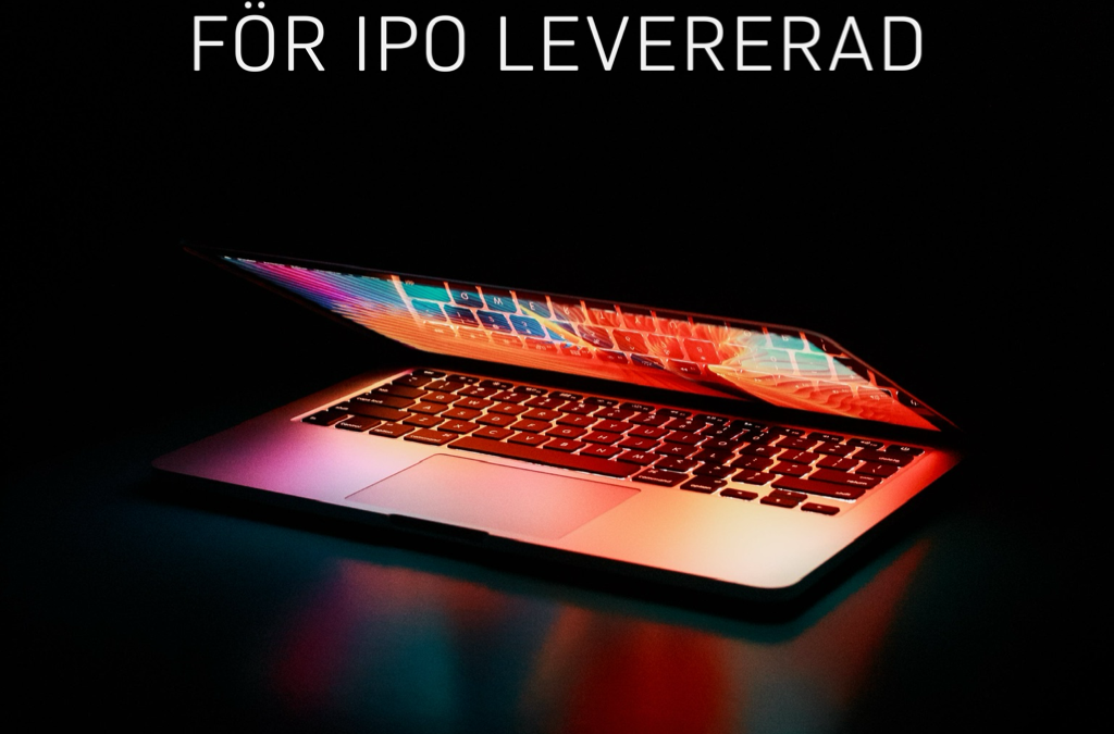 Projektledning för IPO levererad