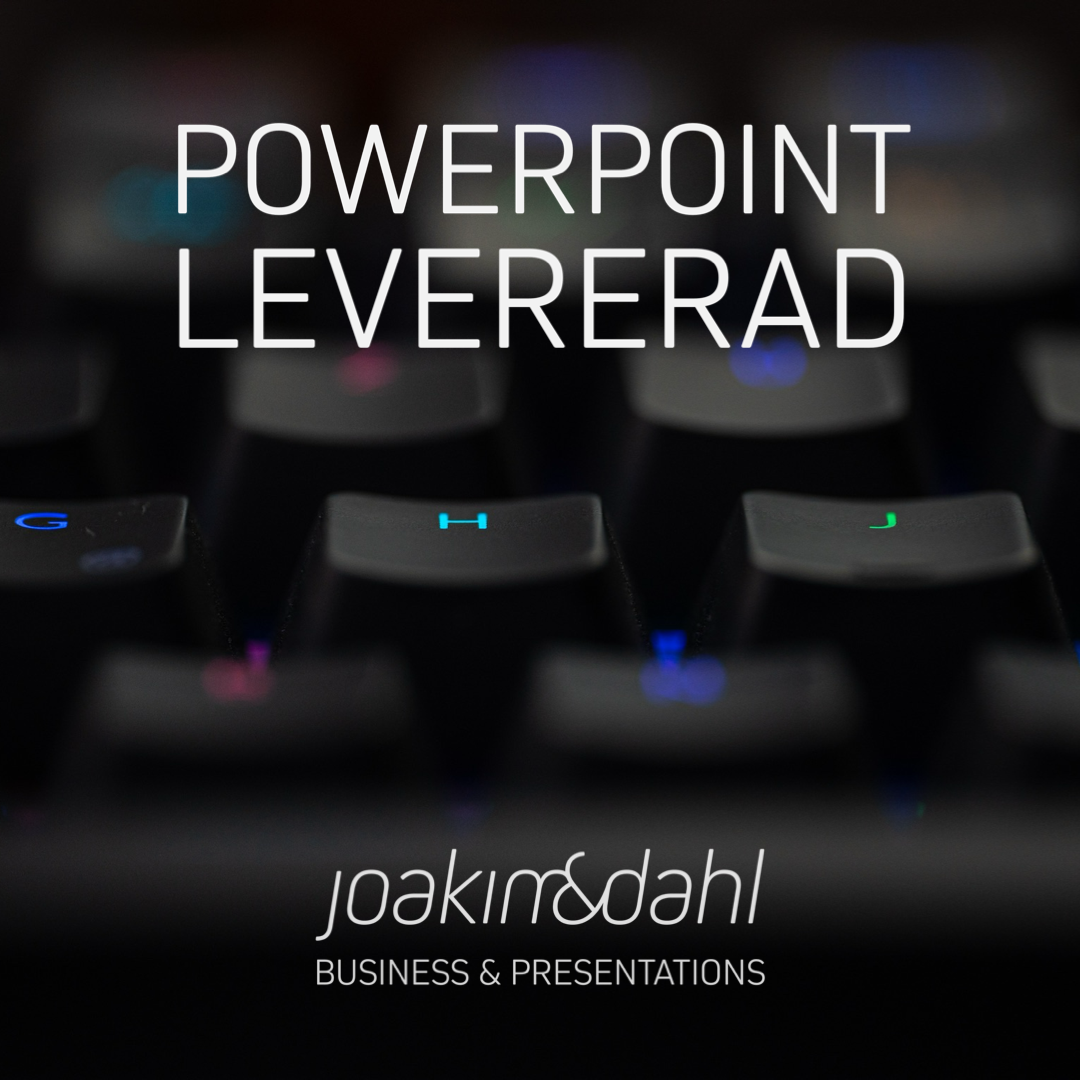 PowerPoint levererad