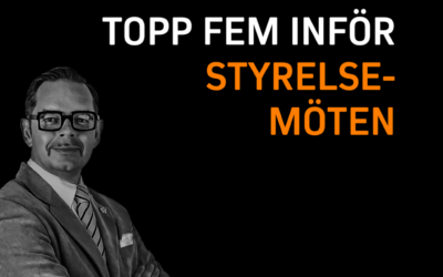 Att förbereda styrelsemöten – topp 5 lists