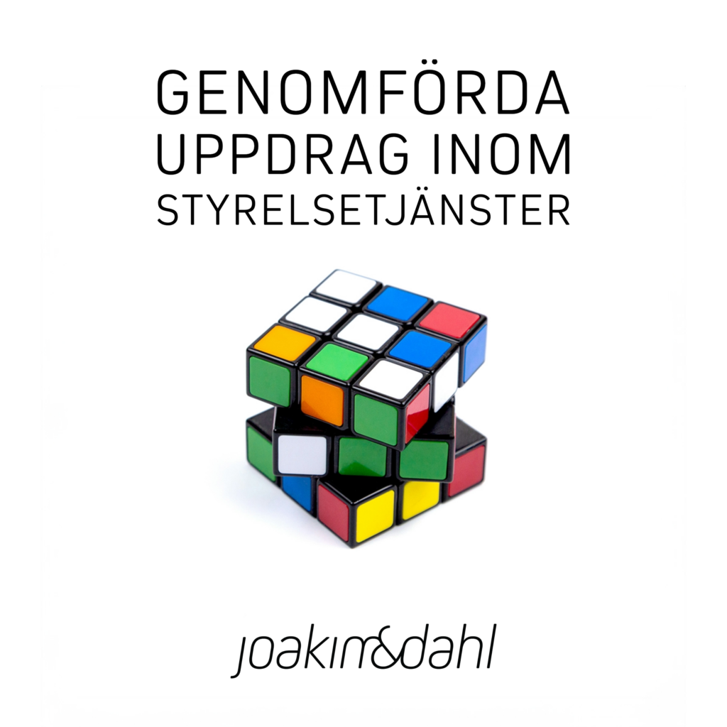 genomforda uppdrag inom styrelsetjanster