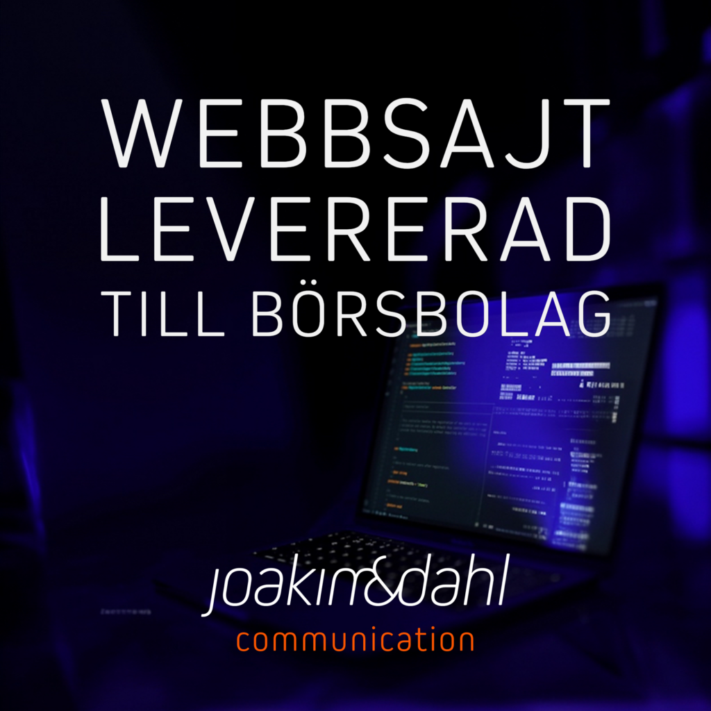 webbsajt levererad